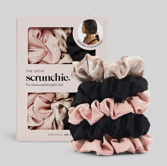 Kitsch Satin Scrunchie 5PC Set
