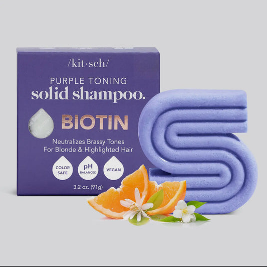 Kitsch Purple Toning Solid Biotin Shampoo