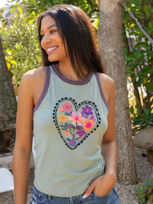 Flower Heart- Natural Life Tee
